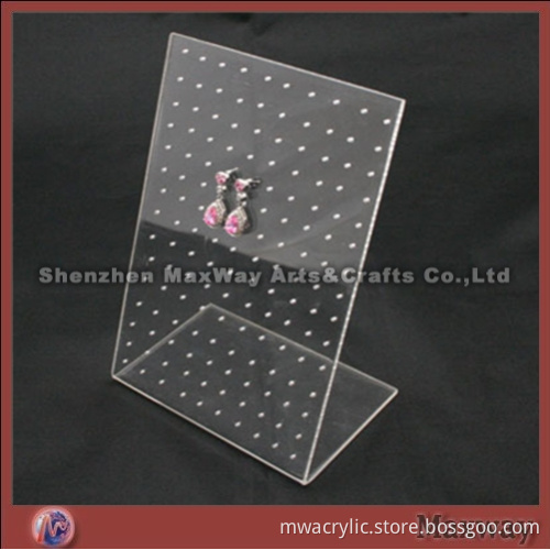 Clear L-shaped Acrylc/Lucite Jewelry/Earring/ Holder/Display Stand